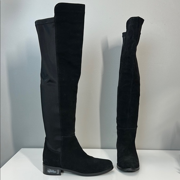 Blondo Black Suede Waterproof Velma Over The Knee Boots Size 6 - Picture 1 of 14